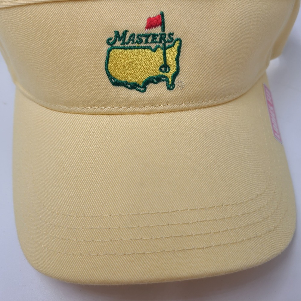 Women Masters Visor Hat Adjustable American Needle Yellow Green Golf Ladies Fit - Picture 3 of 11